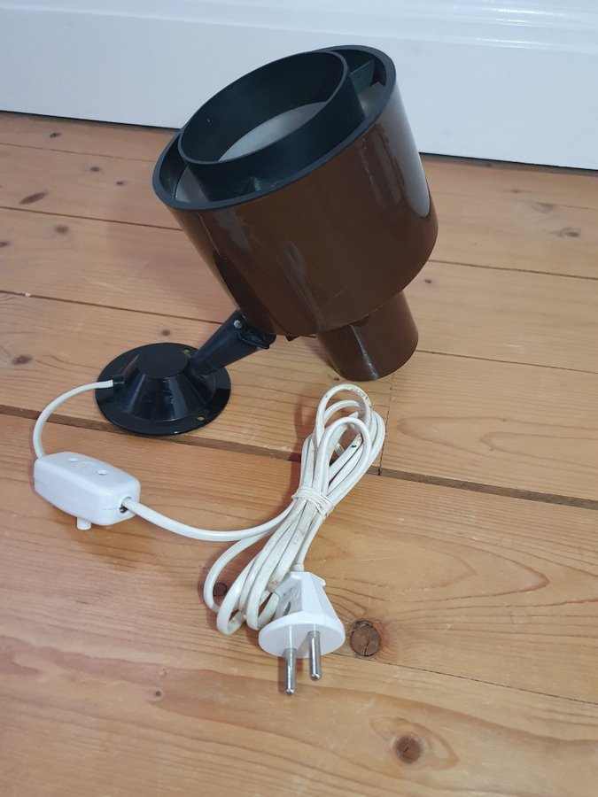 Retro Vintage Brun Sänglampa / Vägglampa från ELINY