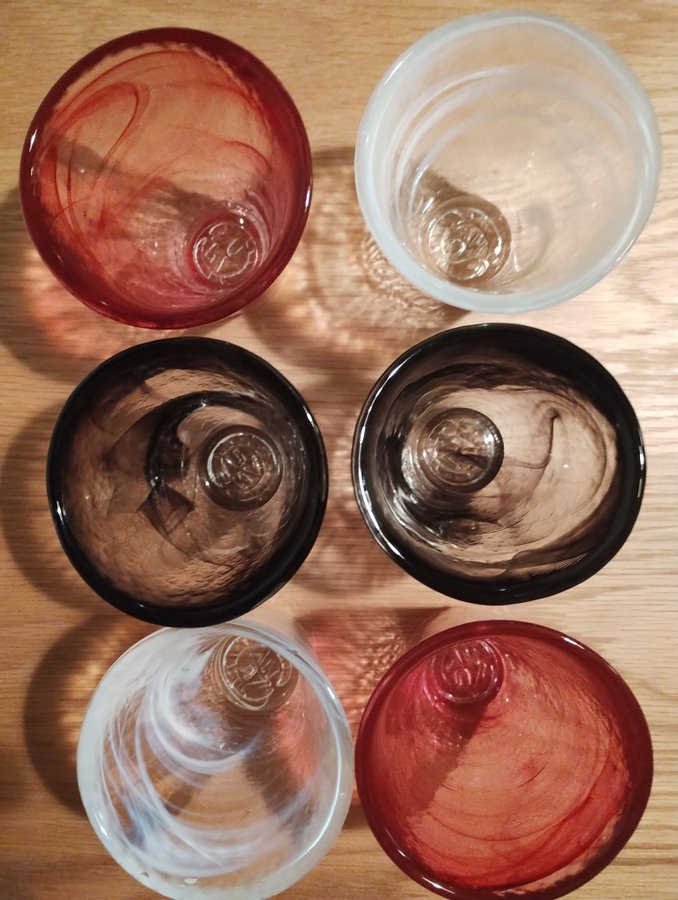 6st Kosta Boda glas designad av ULRICA HYDMAN VALLIEN