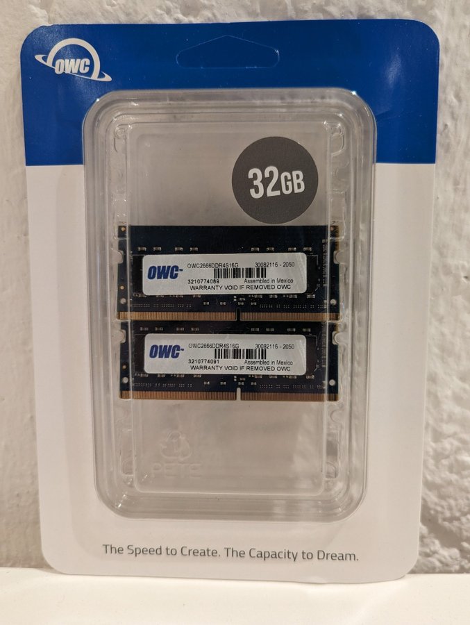 OWC 32GB DDR4 2666 MHz SO-DIMM