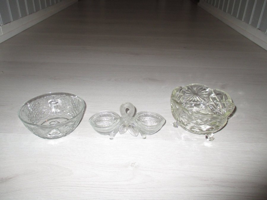 glas skålar 3 st