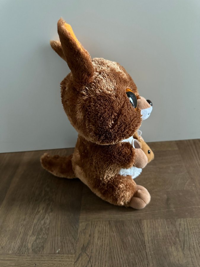 TY Beanie Boo Kipper the kangaroo kängeru med baby storlek 28 cm