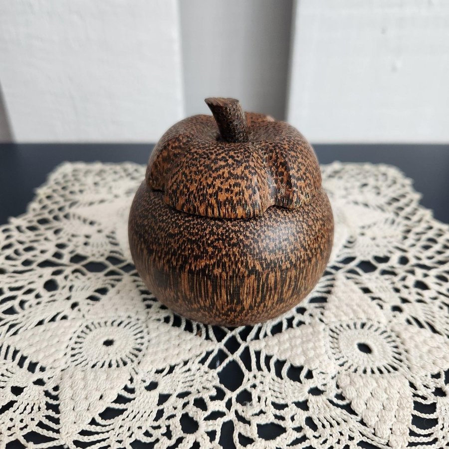 Wooden Apple Trinket Box