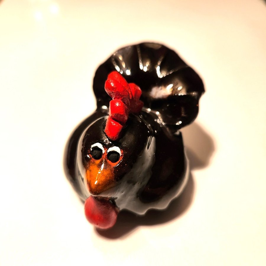 Miniature Ceramic Rooster