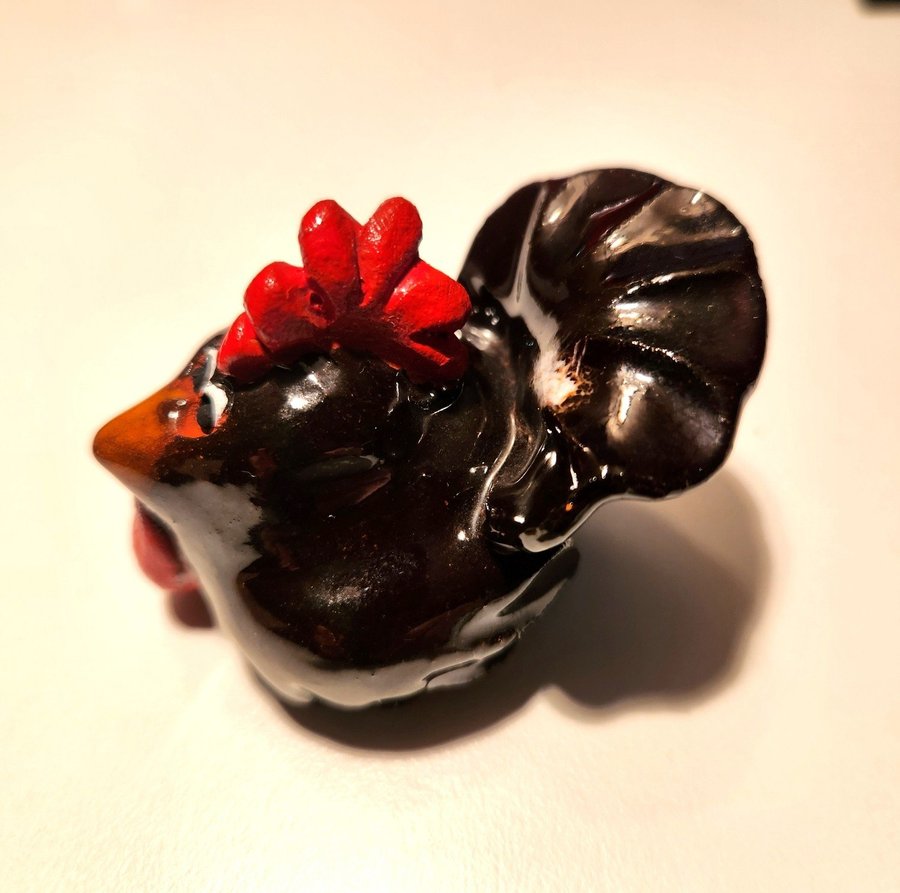 Miniature Ceramic Rooster