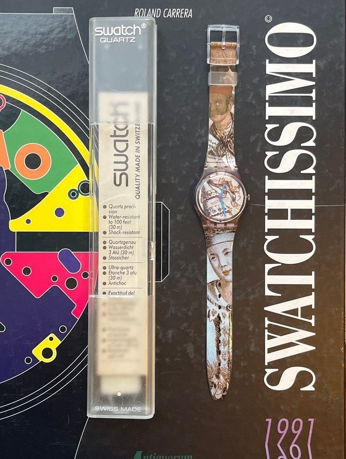 SWATCH GP105 •• MASQUERADE (2) 1993 RARE VINTAGE