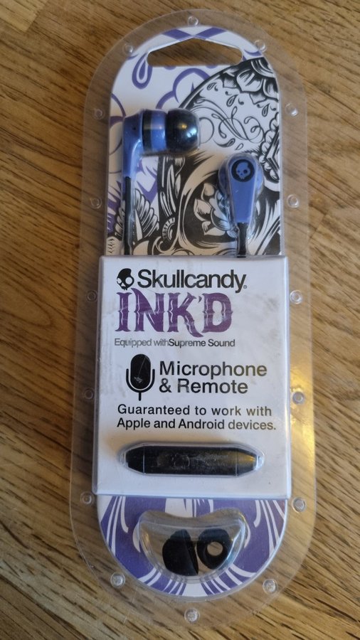 Skullcandy INKD in ear hörlurar med microphone and Remote