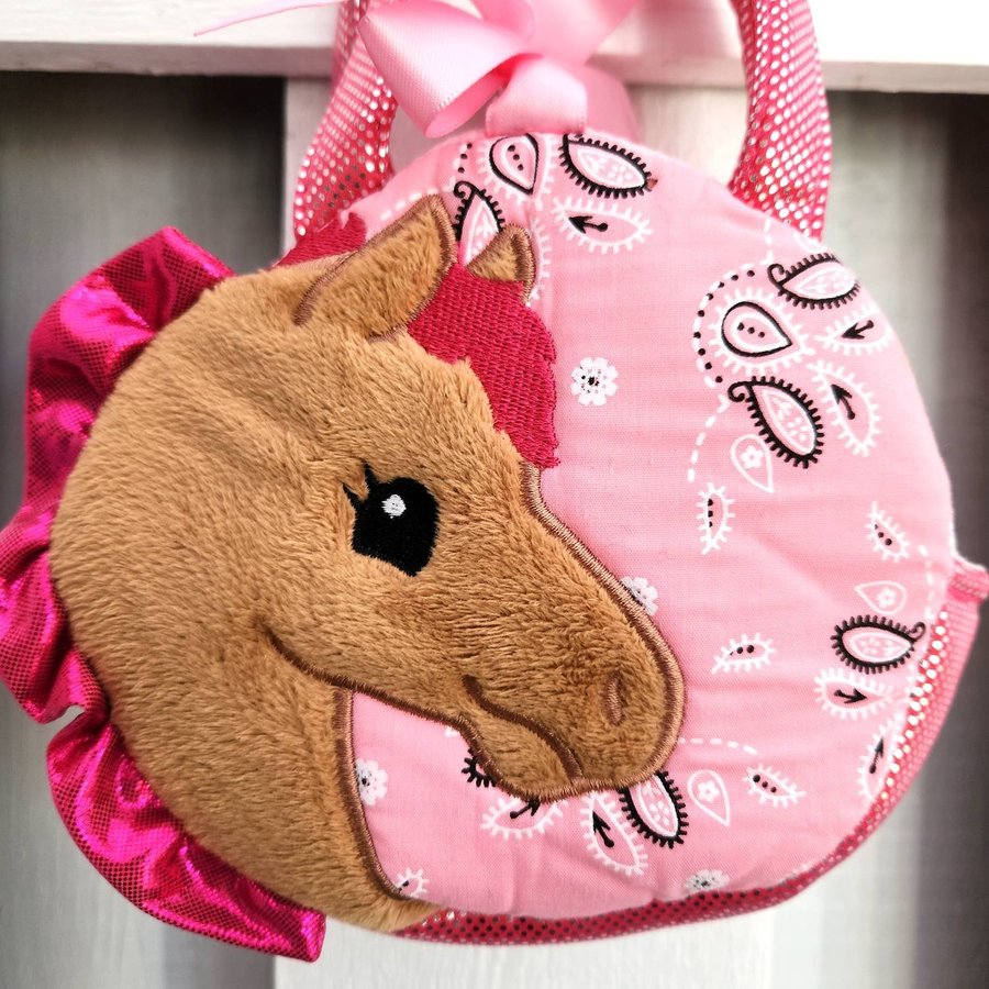 Fancy Pals Toy Pet Carrier Purse Pink Horse