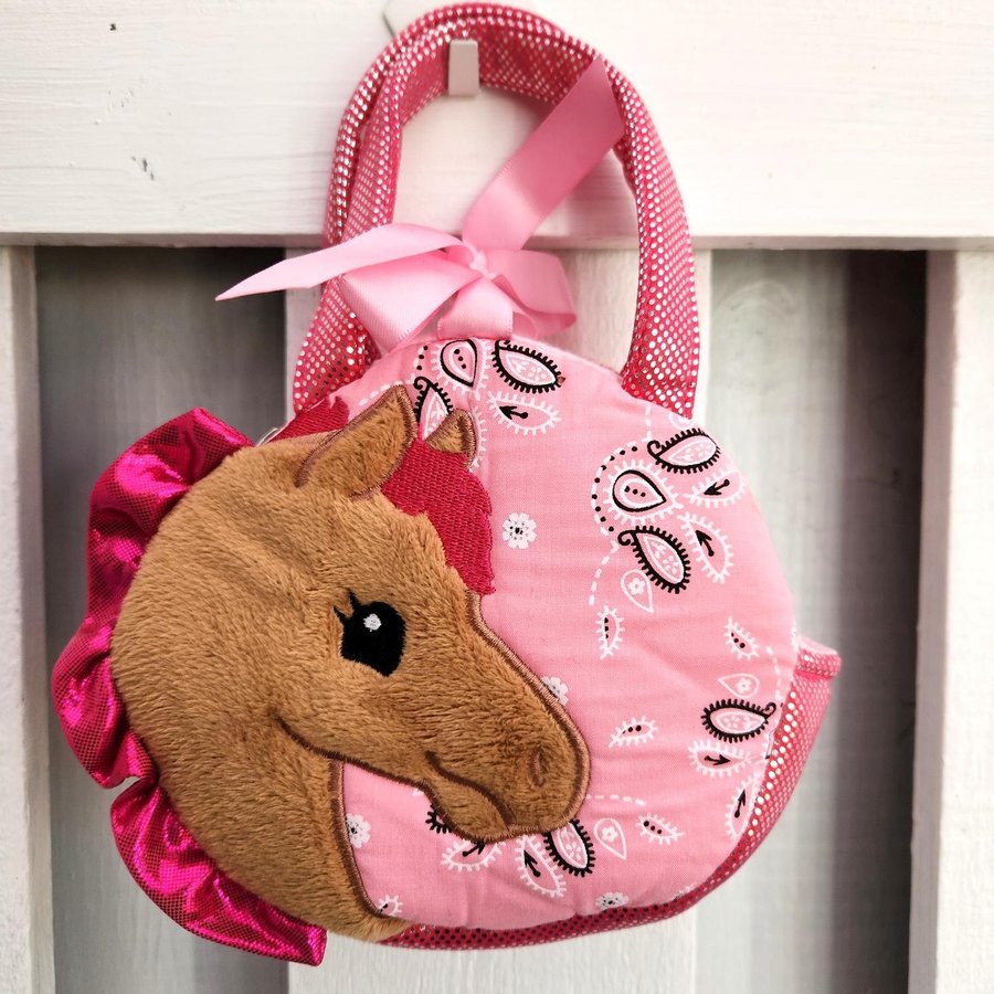 Fancy Pals Toy Pet Carrier Purse Pink Horse