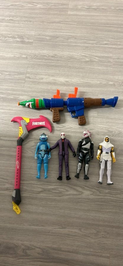 Fortnite Actionfigurer och Vapen