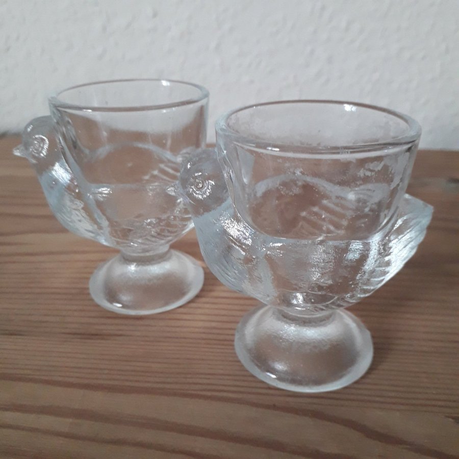 Äggkoppar i glas Frankrike kyckling