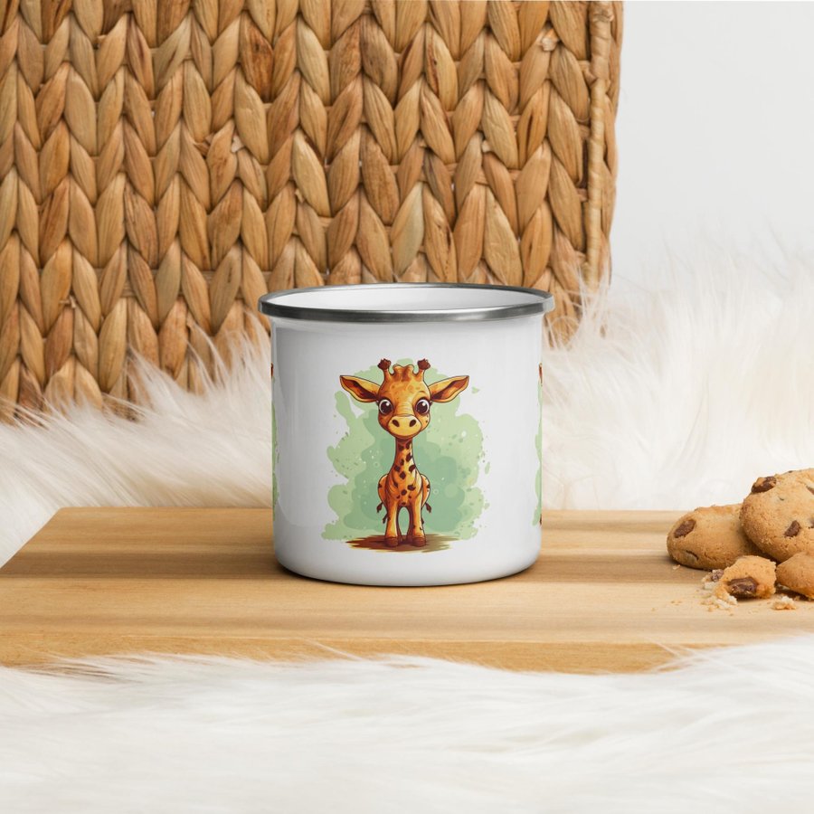 Rustic Charm: Emalj Mugg Barn Present