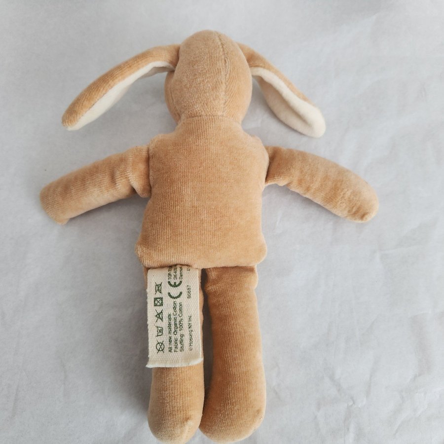 MiYim Bunny Simply Organic Cotton Plush Baby Rattle Toy