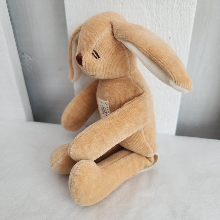 MiYim Bunny Simply Organic Cotton Plush Baby Rattle Toy