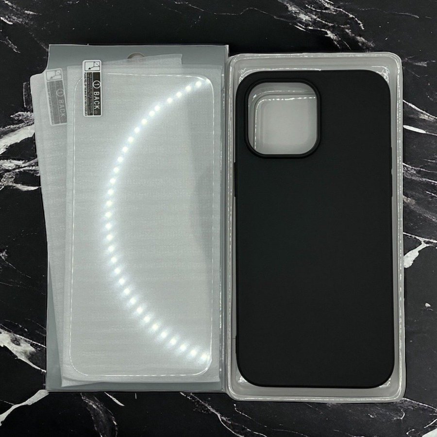 [Paket] iPhone 12 / 12 Pro - Silikon Skal + 2x 9H Härdat Glas Skärmskydd