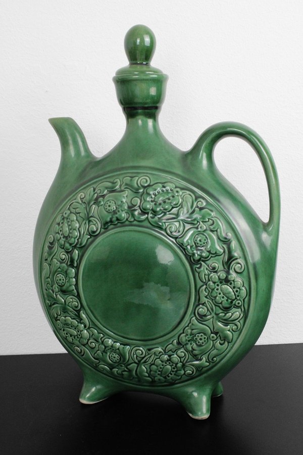 Grön Keramik Vinkanna | Vasylkivska Majolica USSR