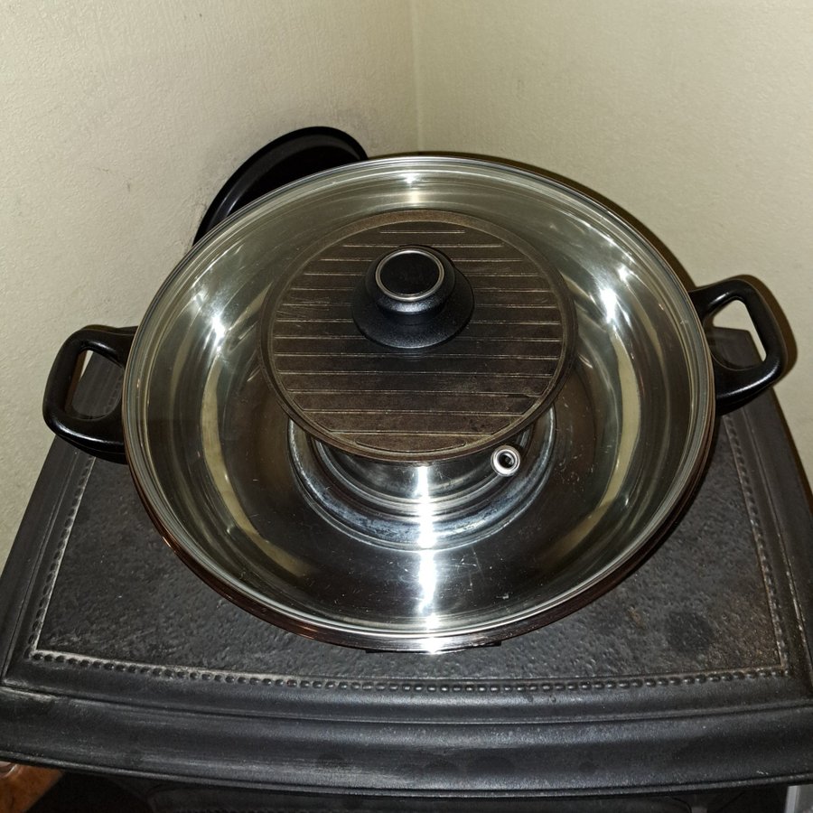 Elektrisk Hot Pot med BBQ grill