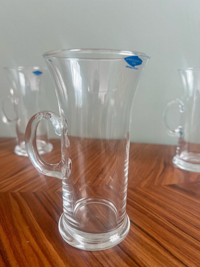 Iittala Nuutajärvi Irish coffee glas Heikki Orvola 4 st drinkglas