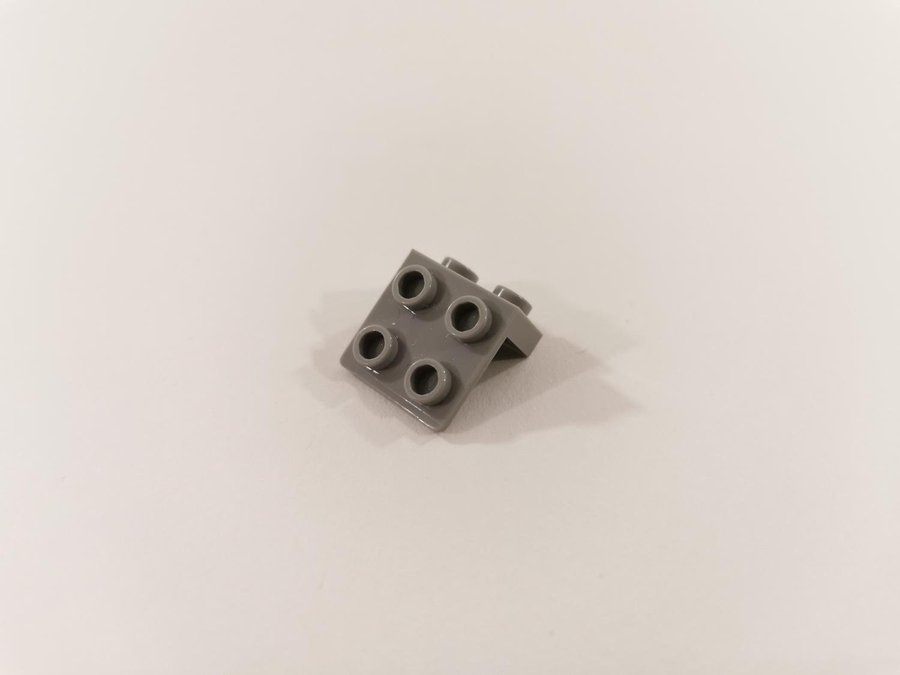 Lego - bracket - modifierad - 1x2 / 2x2 - part 44728 - ljusgrå (bluish)