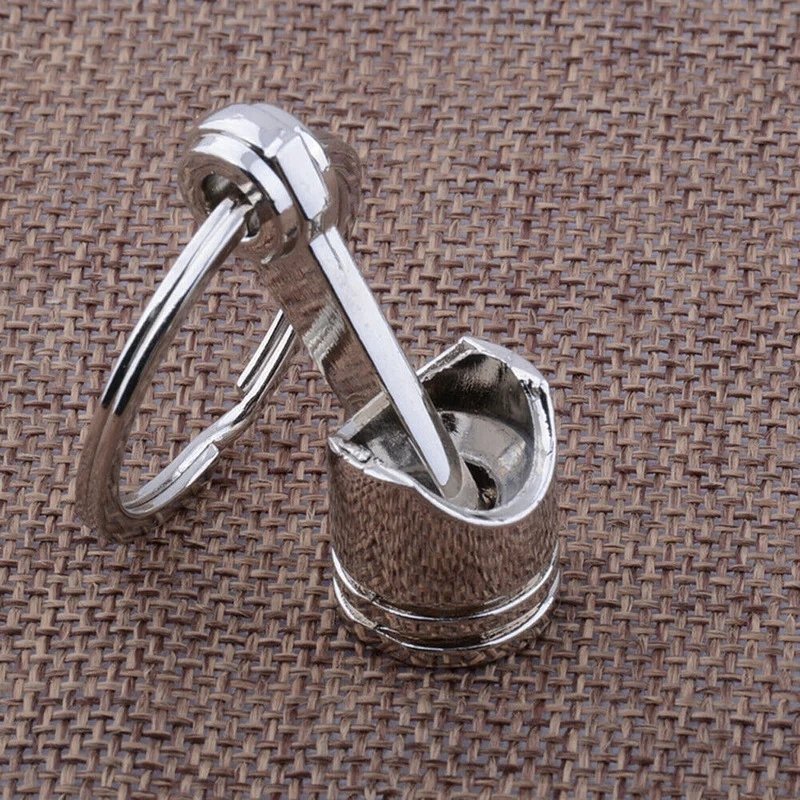 Metal Piston Keychain