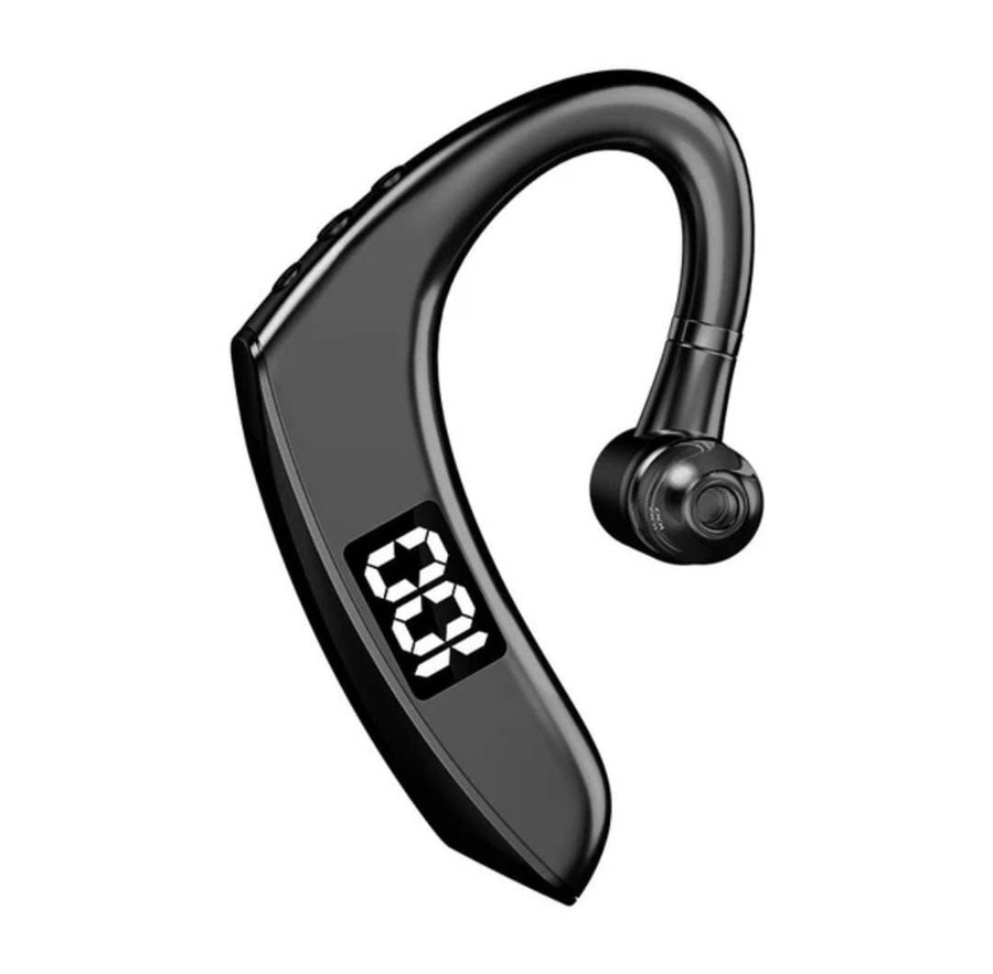 Helt ny trådlös wireless bluetooth headset earphone hörlurar med skärm display