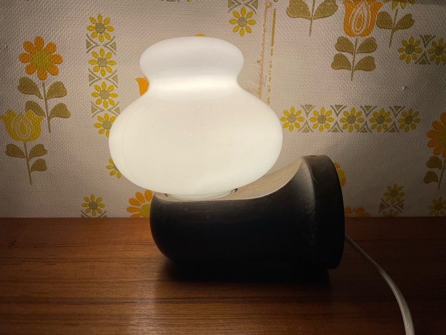 Lampa Pine wood glass svamplampa Danish design