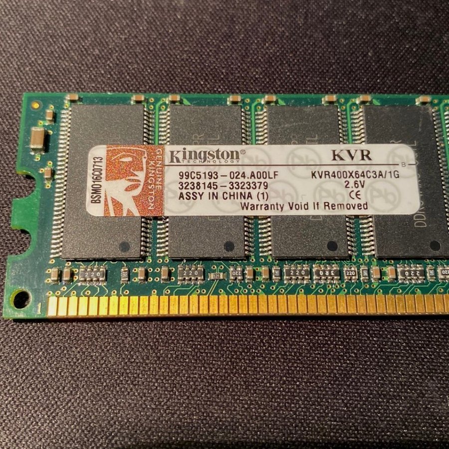 Kingston 1GB DDR KVR400X64C3A/1G