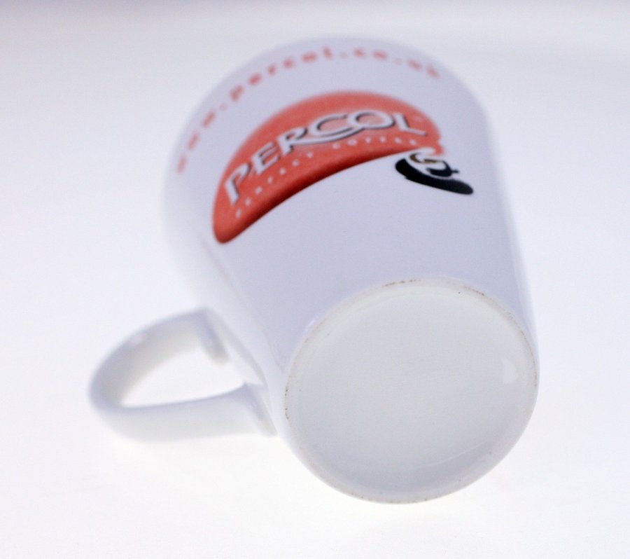 Percol vintage coffee mug-UK Percol original souvenir collectible circa late-90s