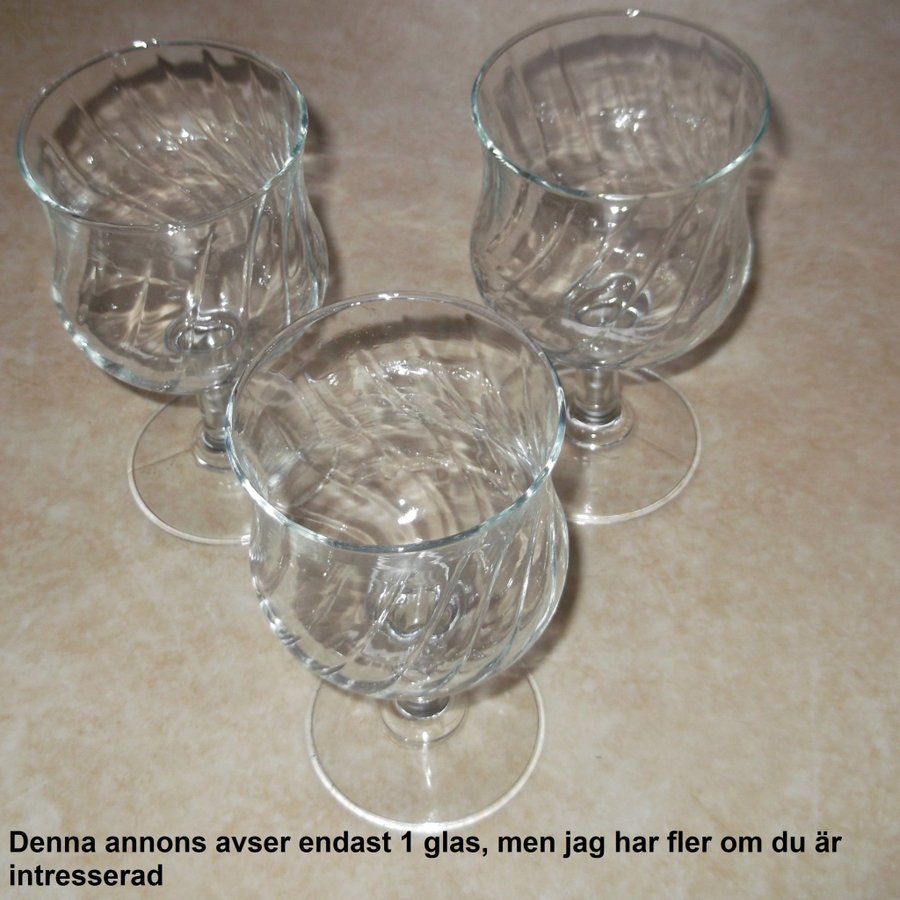 Unikt Vackert mönstrat Glas 17cm Klarglas Romantiskt Elegant Hög Fot Dricksglas