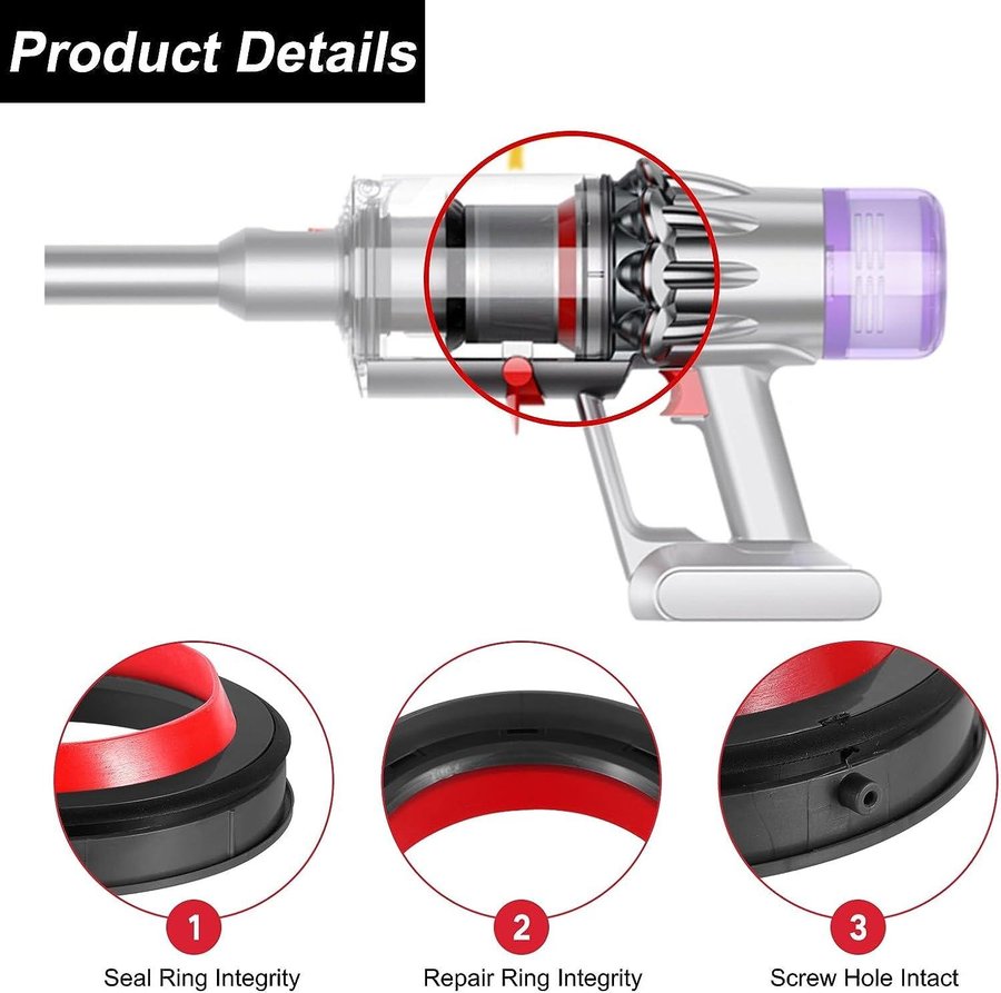 NY Tätningsring kompatibel med Dyson V11/10 inkl skruvmejsel | Ord pris 189kr