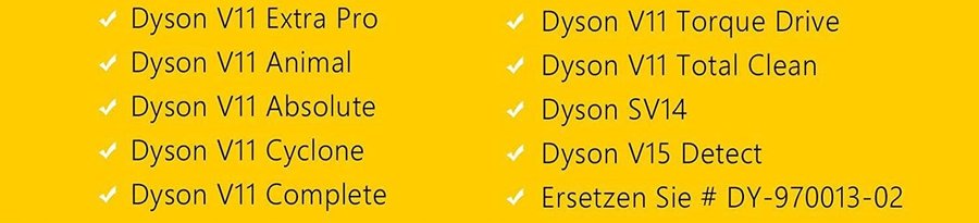 NYTT Tvättbart filter kompatibelt med Dyson V11 V15 SV14 SV22 |