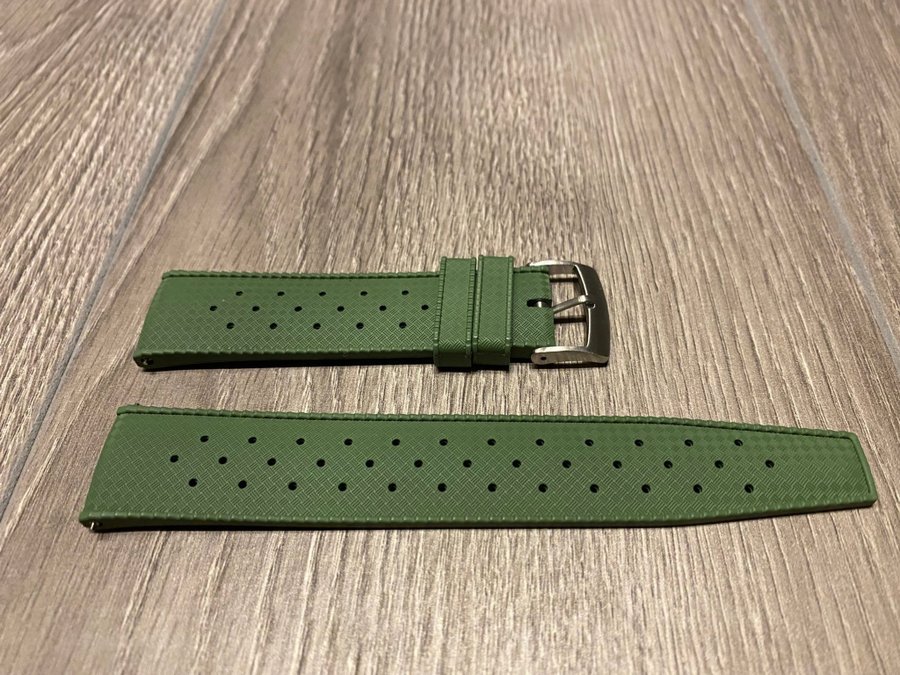 Klockband FKM Gummi 22mm