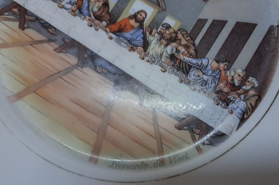 Kristi sista måltid av Leonardo da Vinci dekorativ tallrik - Vista Alegre