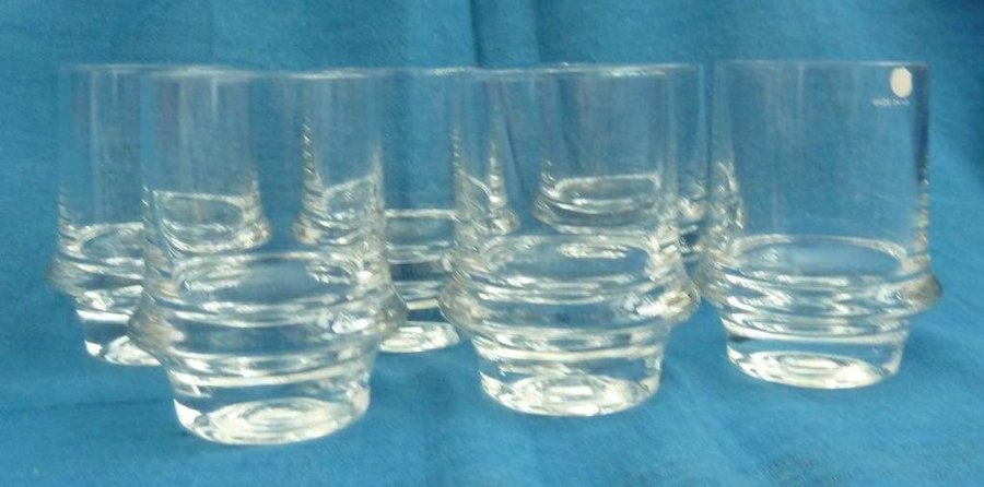 6 Iittala Marski/Milano SnapsGlas 6cl H 66cm Tapio Wirkkala