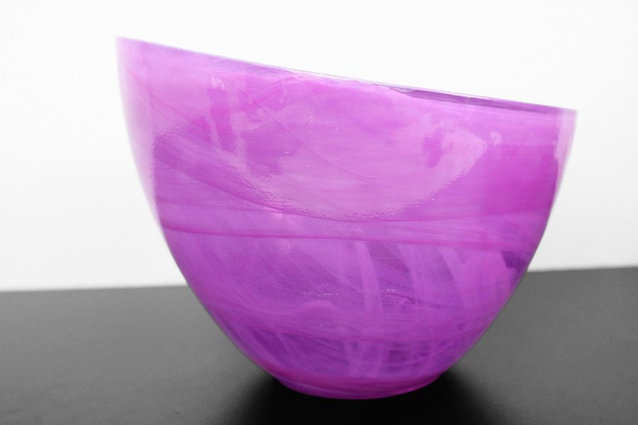 Sea Glasbruk | Candyskål | Cerise 22 cm