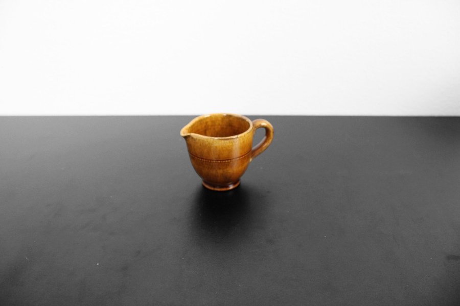 Höganäs Keramik | Old Höganäs | Ljusbrun Pärlband | Mjölk-/Gräddkanna