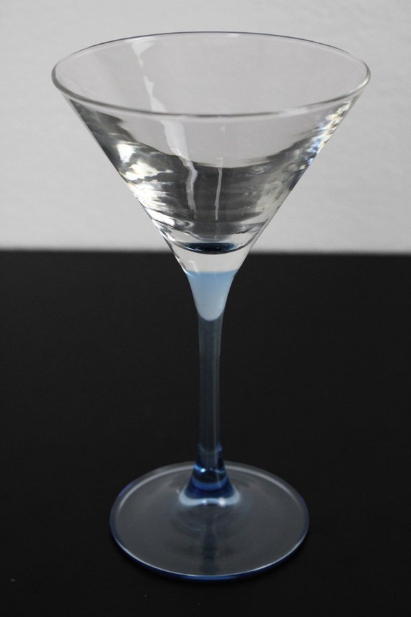 Martini/Cocktailglas | Ljusblå Fot