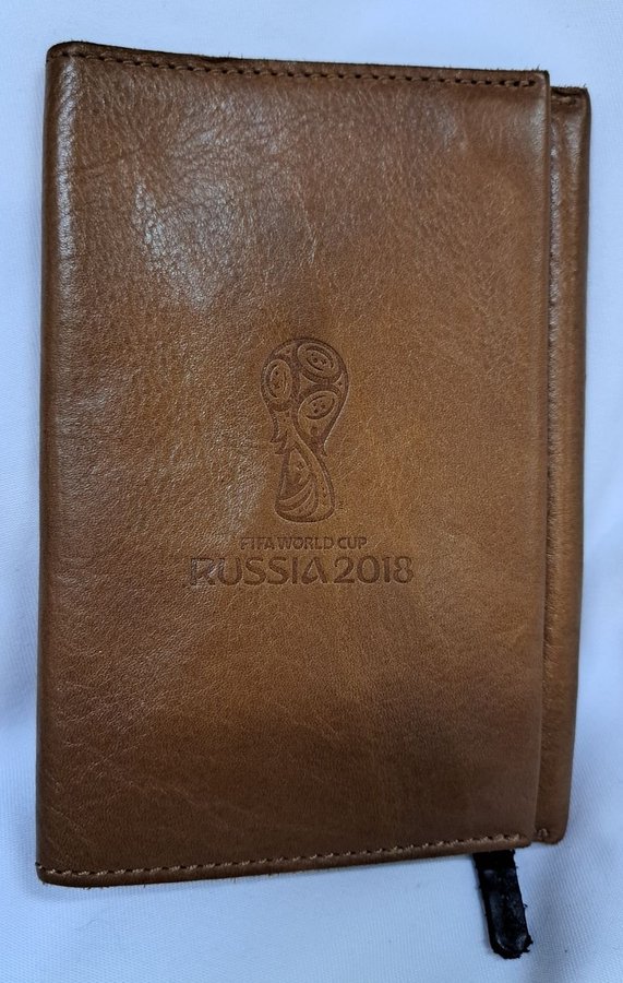 Rare Fotboll Läderplånbok Fifa World Cup RUSSIA 2018 Soccer Leather wallet