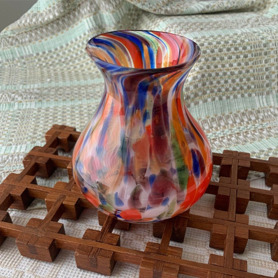 Glas Vas pluttaglas konstglas Johansfors Gunnar Håkansson 1930 1940-talet retro