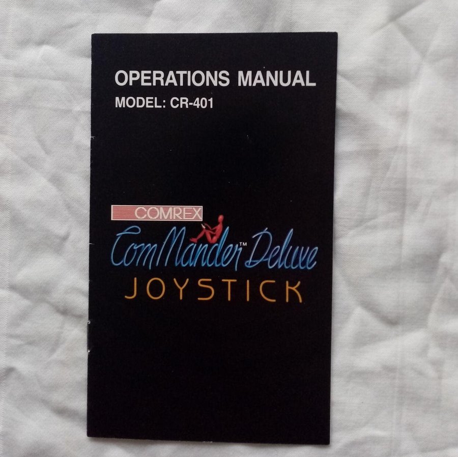 Commander Deluxe Joystick (Comrex) - Operations Manual Model CR-401 Commodore64