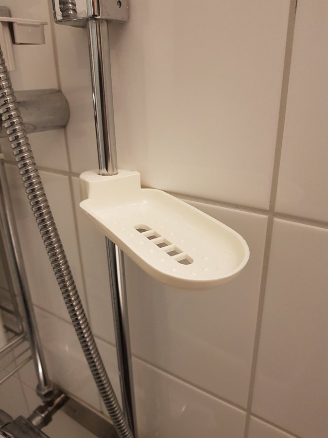 Tvålkopp badrum dusch utan skruv enkel montering 1 st info