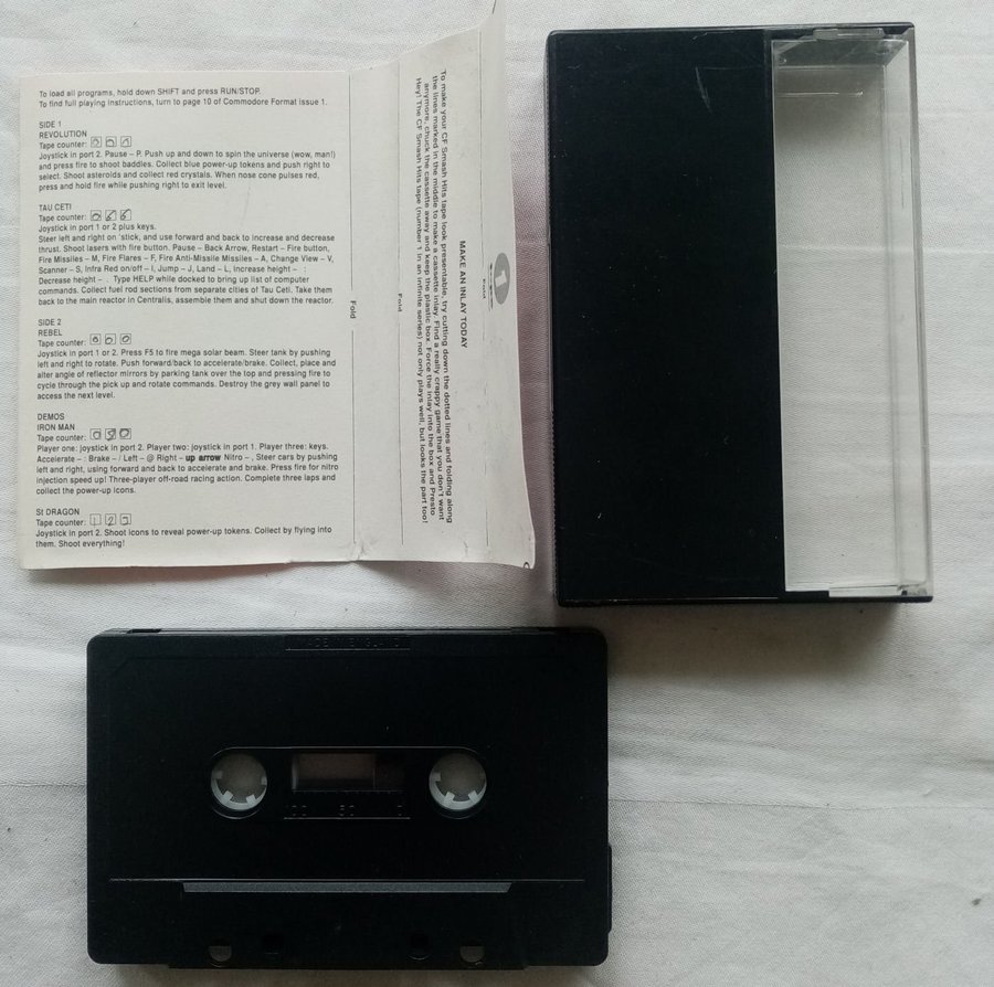 CF Smash Hits Tape 1 - Commore Format Future Publishing - Commodore 64/C64