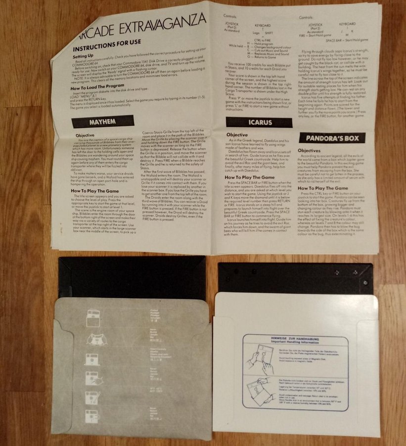 Arcade Extravaganza (CBM) - Lös Disk - >TESTAD< - Commodore 64 / C64 Spel