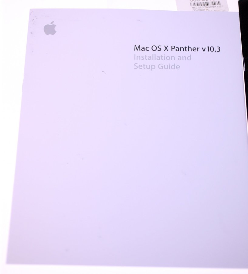 Mac OS X Panther papers with Mac OS X Code disc bundle-Circa 2003-Weight 228g