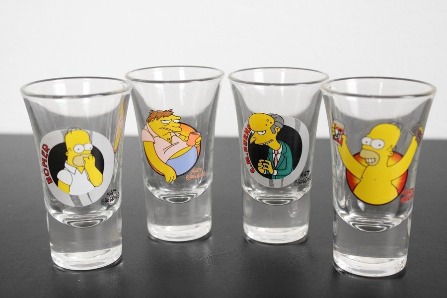 Matt Groening | Snapsglas | Homer Simpson | 4 st