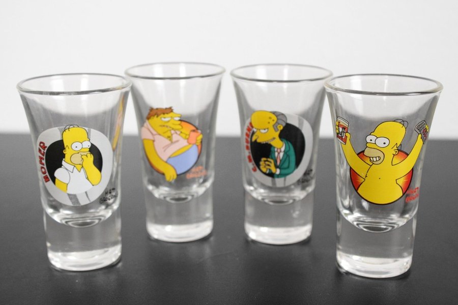 Matt Groening | Snapsglas | Homer Simpson | 4 st