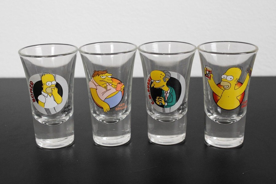 Matt Groening | Snapsglas | Homer Simpson | 4 st