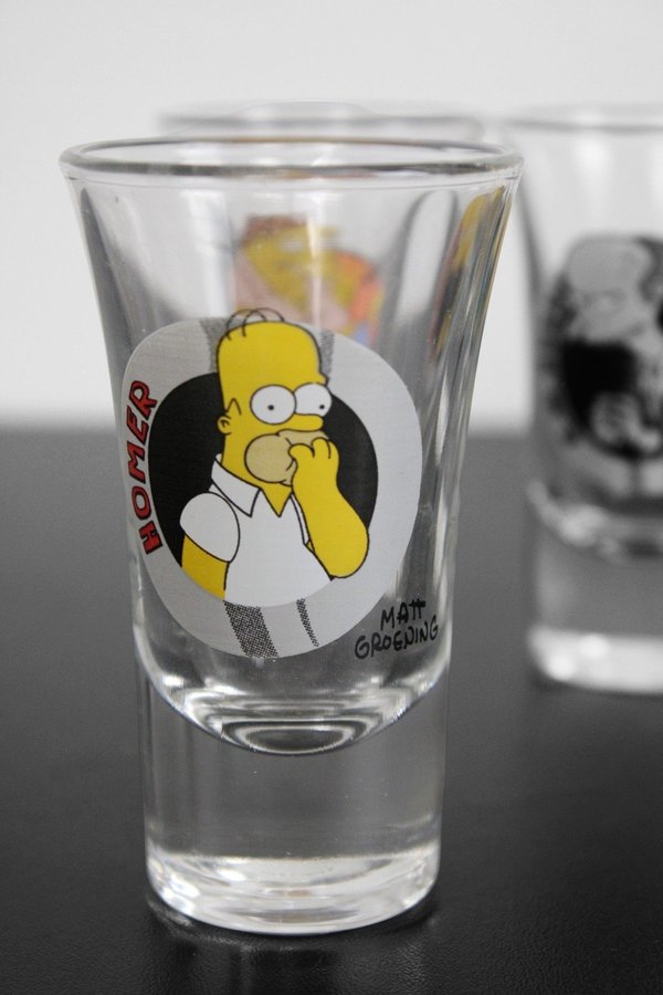 Matt Groening | Snapsglas | Homer Simpson | 4 st