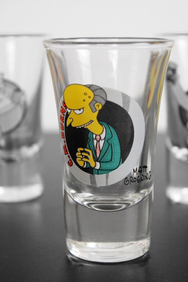 Matt Groening | Snapsglas | Homer Simpson | 4 st
