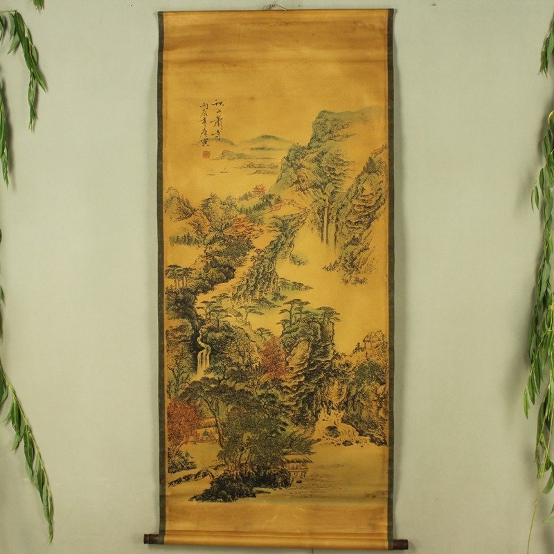 freehand ink landscape painting Chinese painting