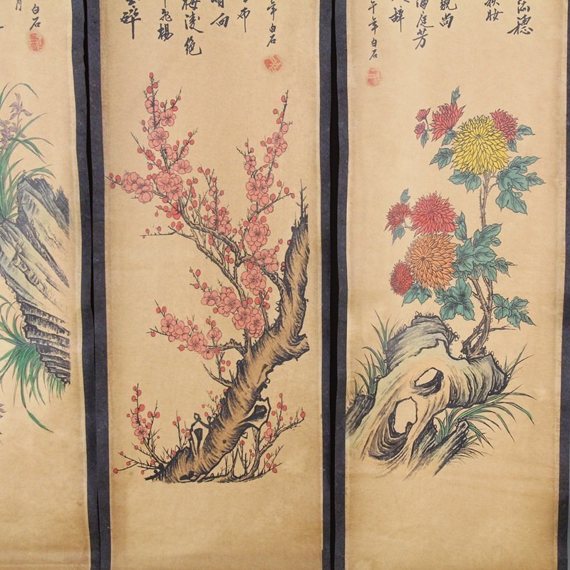 Chinese four retro painting